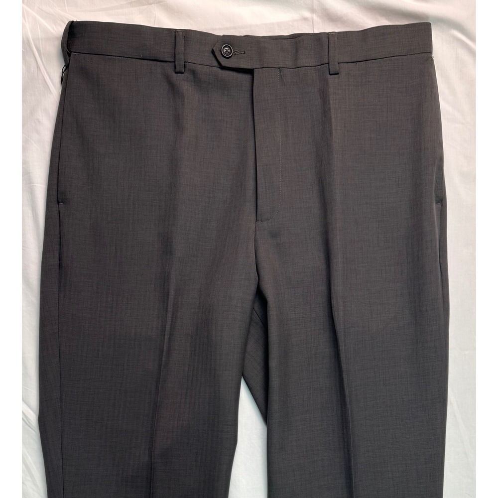 Savane Select Edition Dress Pants 36x30 Grey Wolf Herringbone Straight - Picture 10 of 16